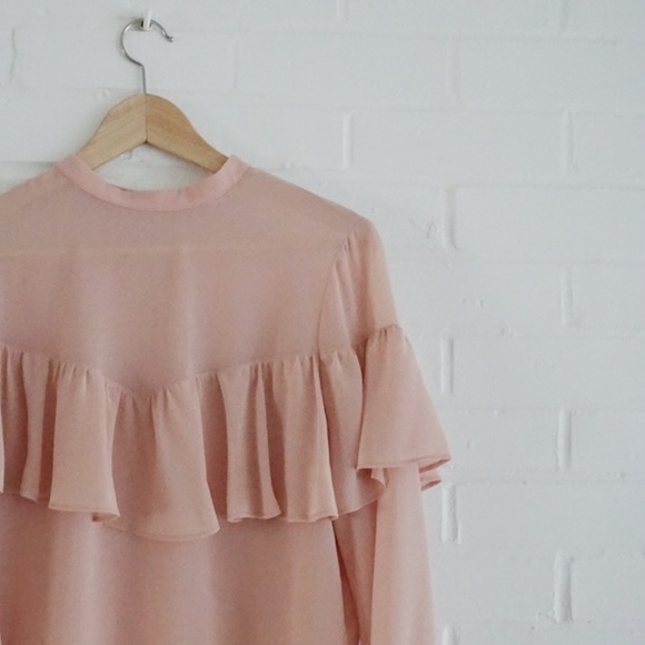 Blush Chiffon Top - Picture 2 of 6